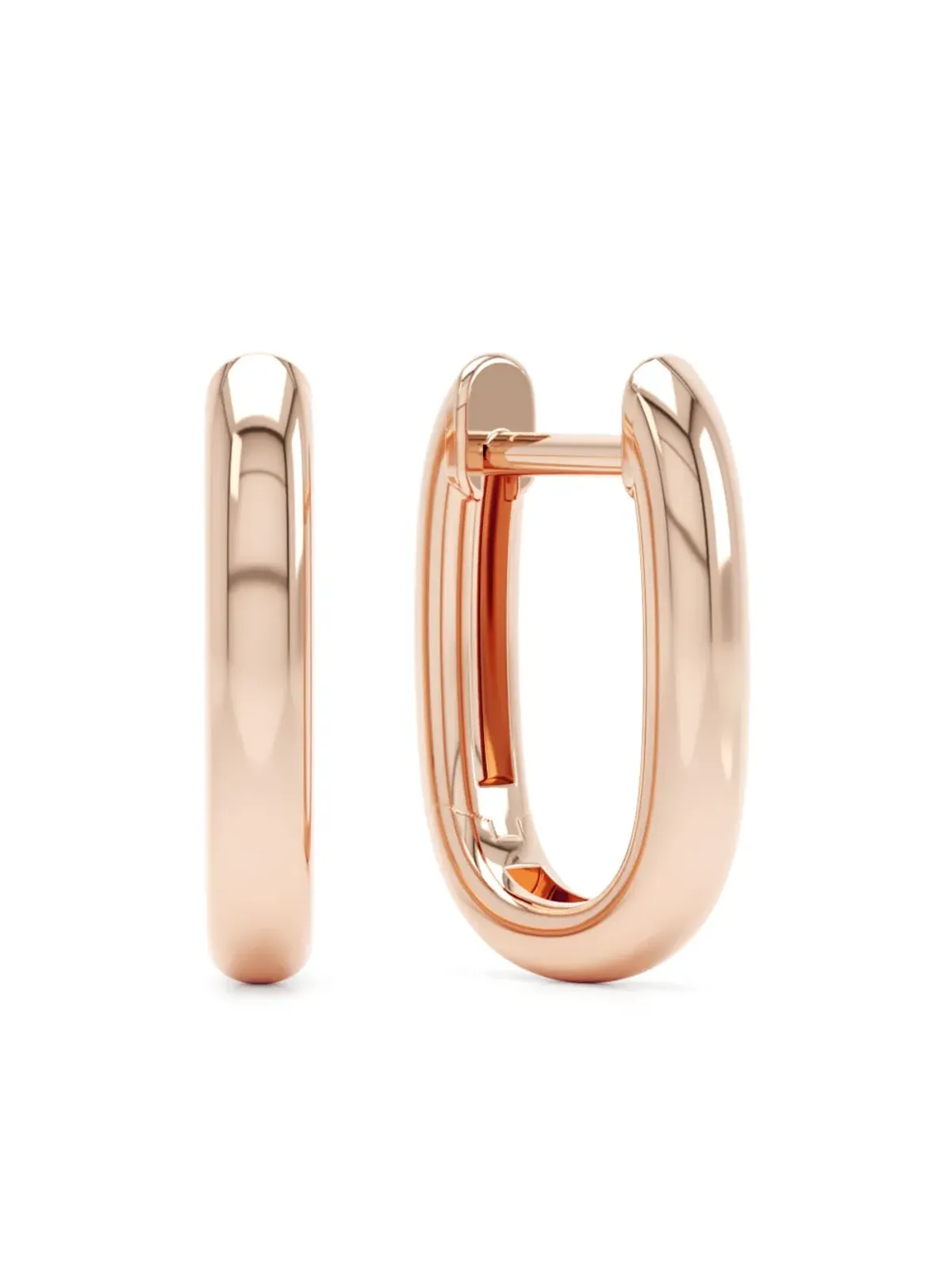 LOEV オールデイ フープイヤリング 14K ローズゴールド - 画像1