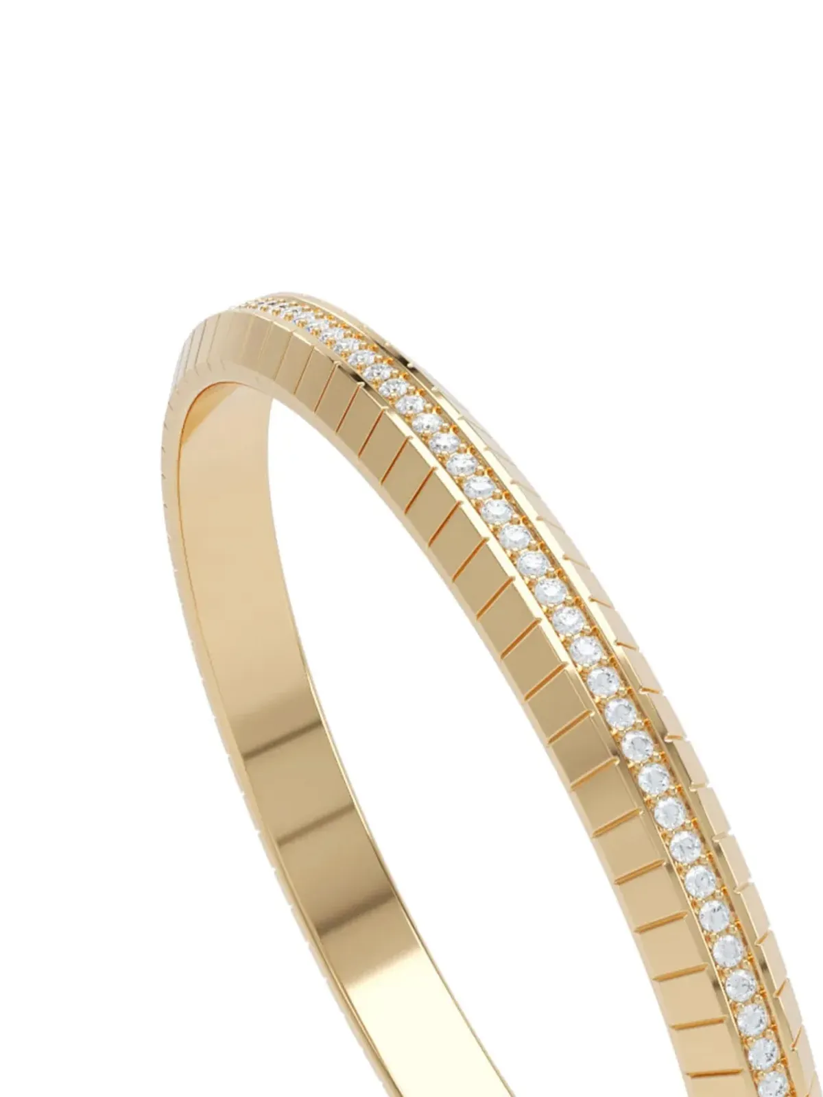 LOEV 18K リサイクル イエローゴールド エタニティ ダイヤモンド ブレスレット - 画像2