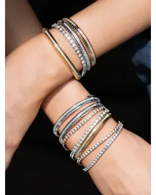 LOEV 18K white gold Eternity diamond bracelet - Grey - サムネイル4