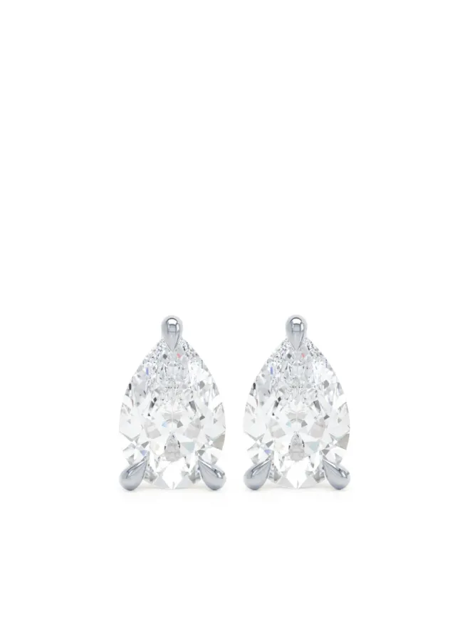 LOEV LOEV 18K リサイクルホワイトゴールド ダイヤモンド スタッドピアス - シルバーの商品画像