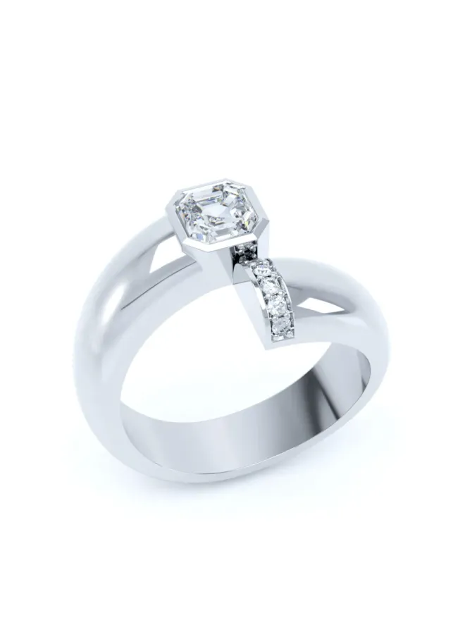 LOEV LOEV 18kt recycled white gold トワエモア ダイヤモンドリングの商品画像