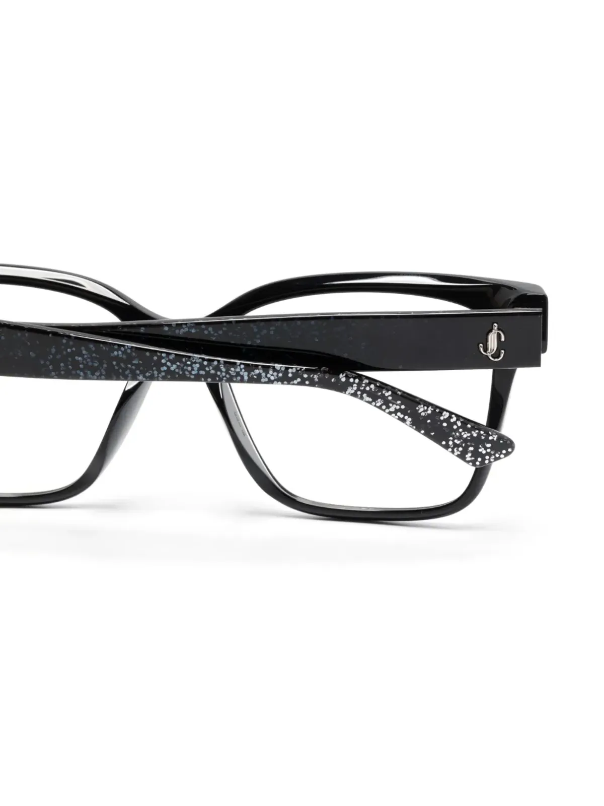 Jimmy Choo Eyewear グリッターオーバーサイズフレーム メガネ - 画像3