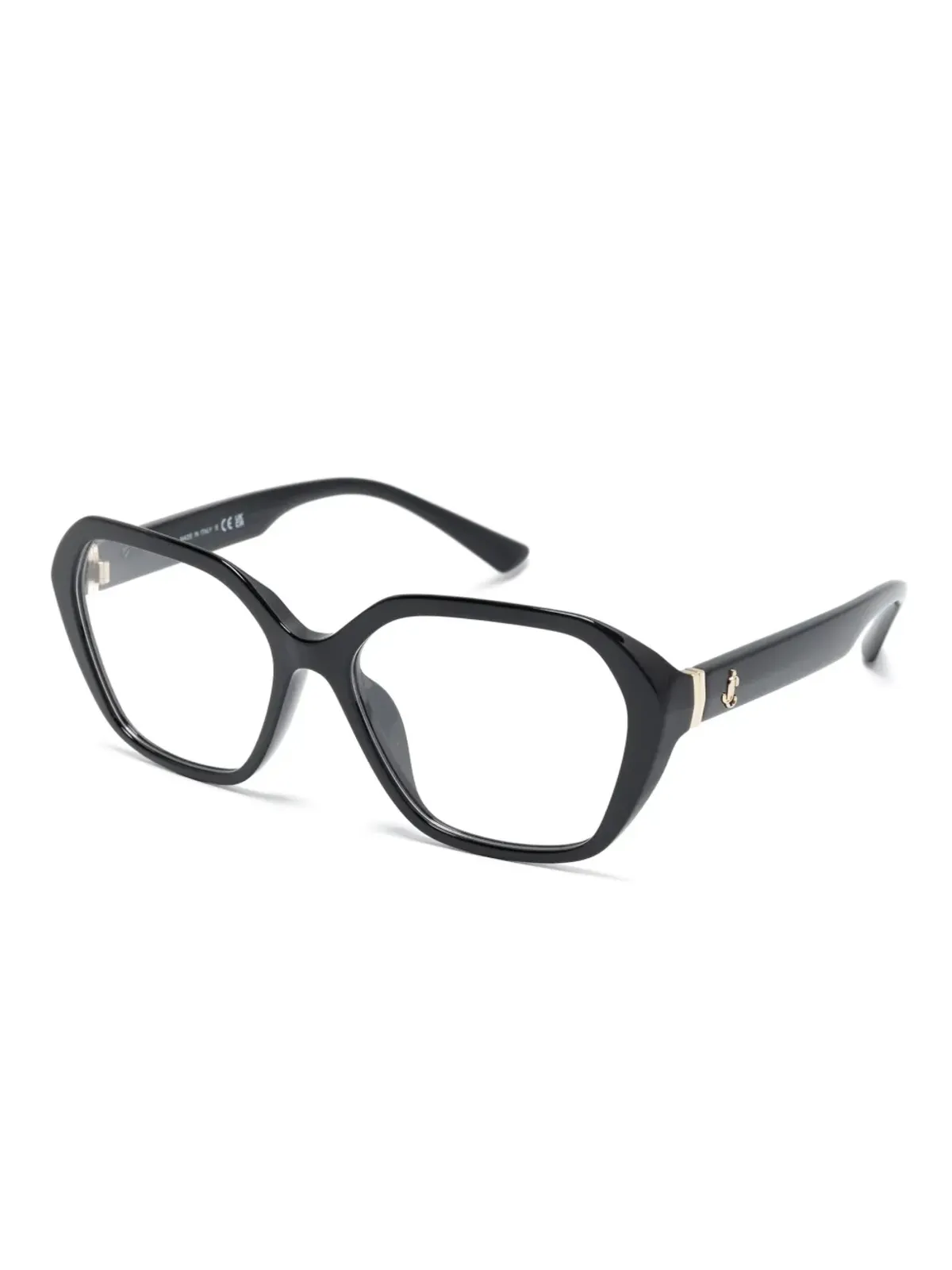 Jimmy Choo Eyewear ヘキサゴンフレーム眼鏡 - 画像2