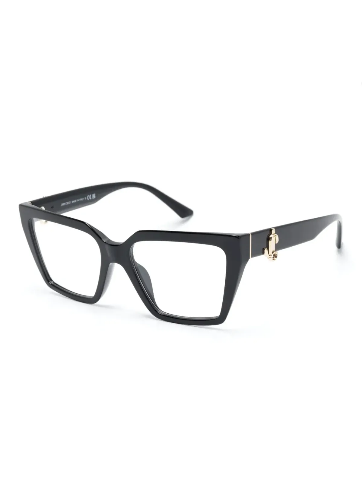 Jimmy Choo Eyewear ロゴプレート オーバサイズフレーム眼鏡 - 画像2