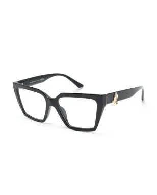 Jimmy Choo Eyewear ロゴプレート オーバサイズフレーム眼鏡 - サムネイル2