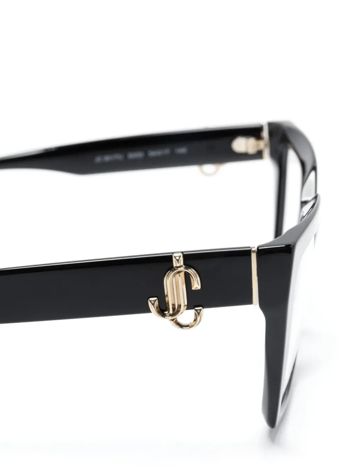 Jimmy Choo Eyewear ロゴプレート オーバサイズフレーム眼鏡 - 画像3