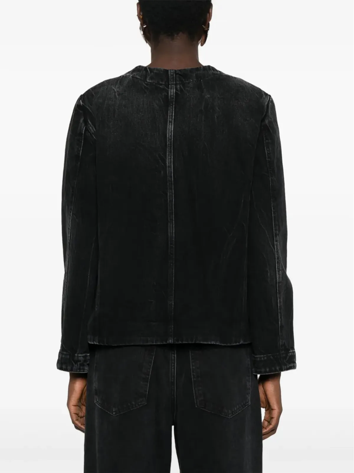 Givenchy チェーンディテールのデニムジャケット ブラック - 画像4