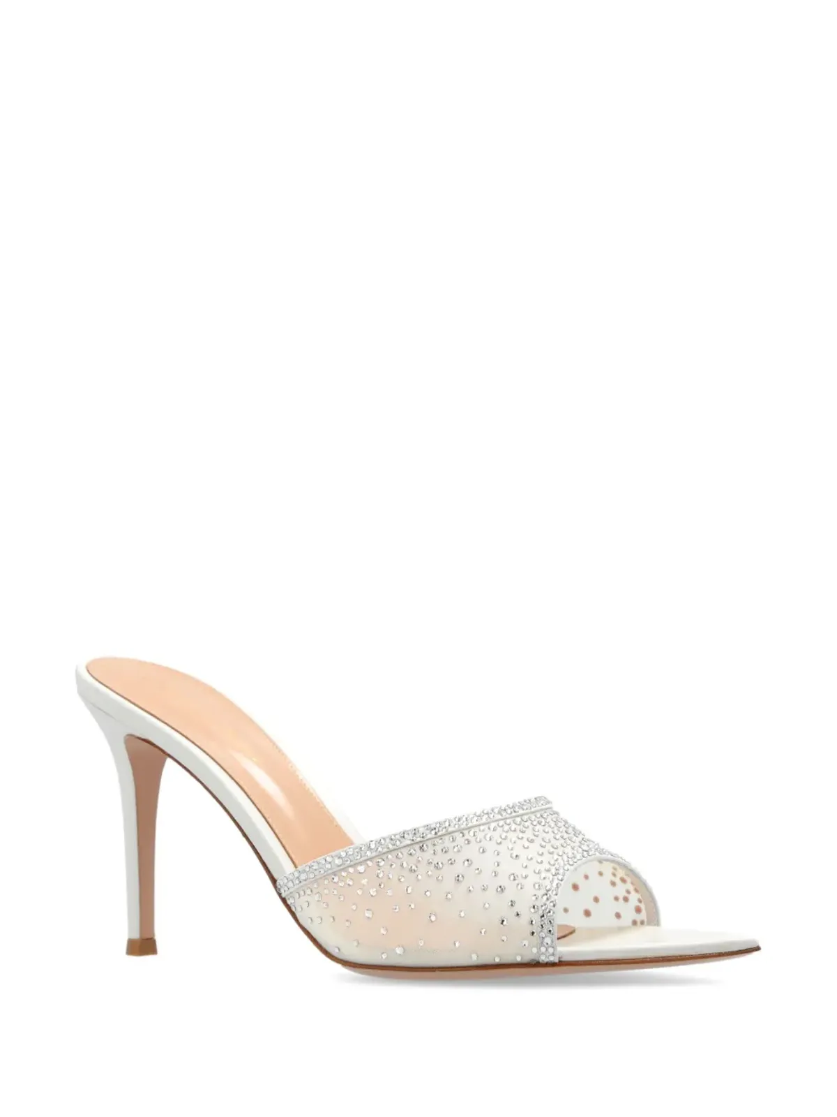 Gianvito Rossi Rania 85mm レザー サンダル - ホワイト - 画像2