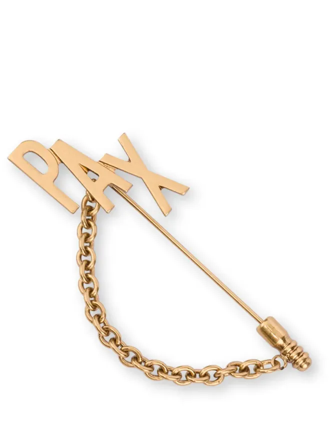 Moschino Moschino Pax字入りチェーンディテール ブローチの商品画像