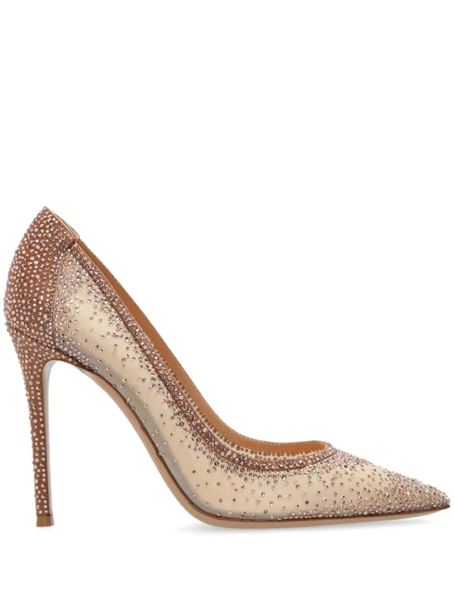 Gianvito Rossi Gianvito Rossi ラニア 100mm レザー パンプス - ピンクの商品画像
