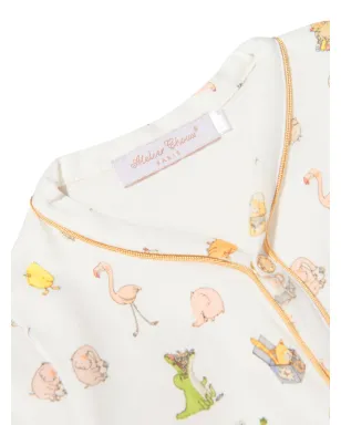 Atelier Choux ベベ・シュ グラフィックプリント パジャマ - White - サムネイル3