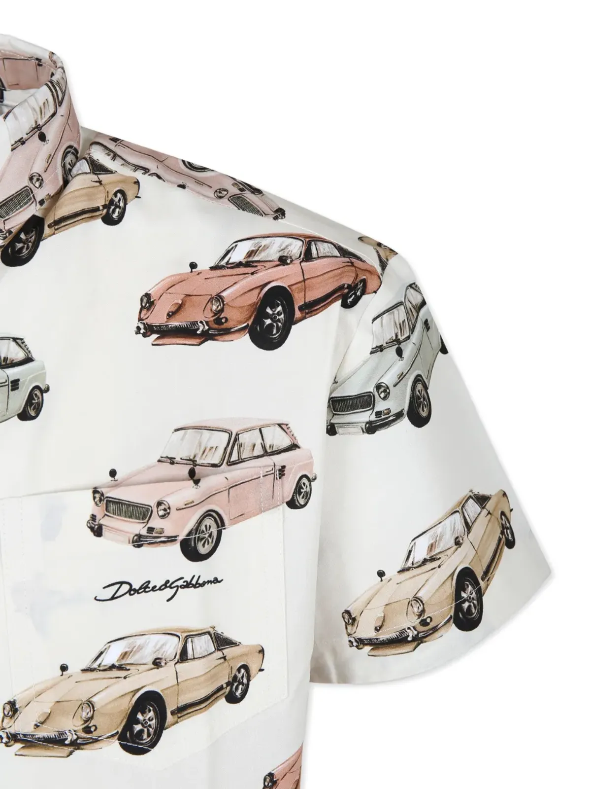 Dolce & Gabbana Kids カー プリント半袖シャツ - 画像3