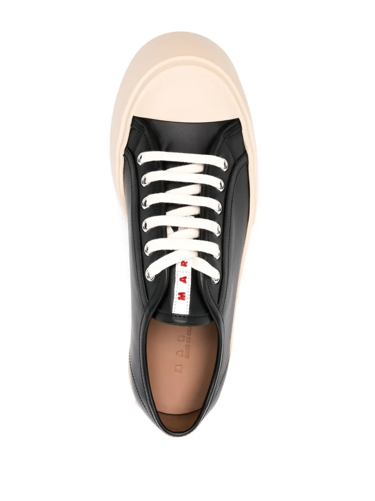 Marni パブロ レザー スニーカー - ブラック - 画像4