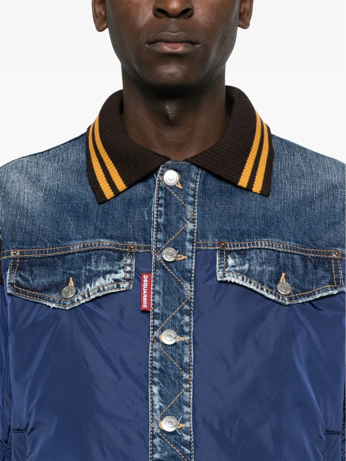 DSQUARED2 パネルデザイン ボンバージャケット - ブルー - 画像5