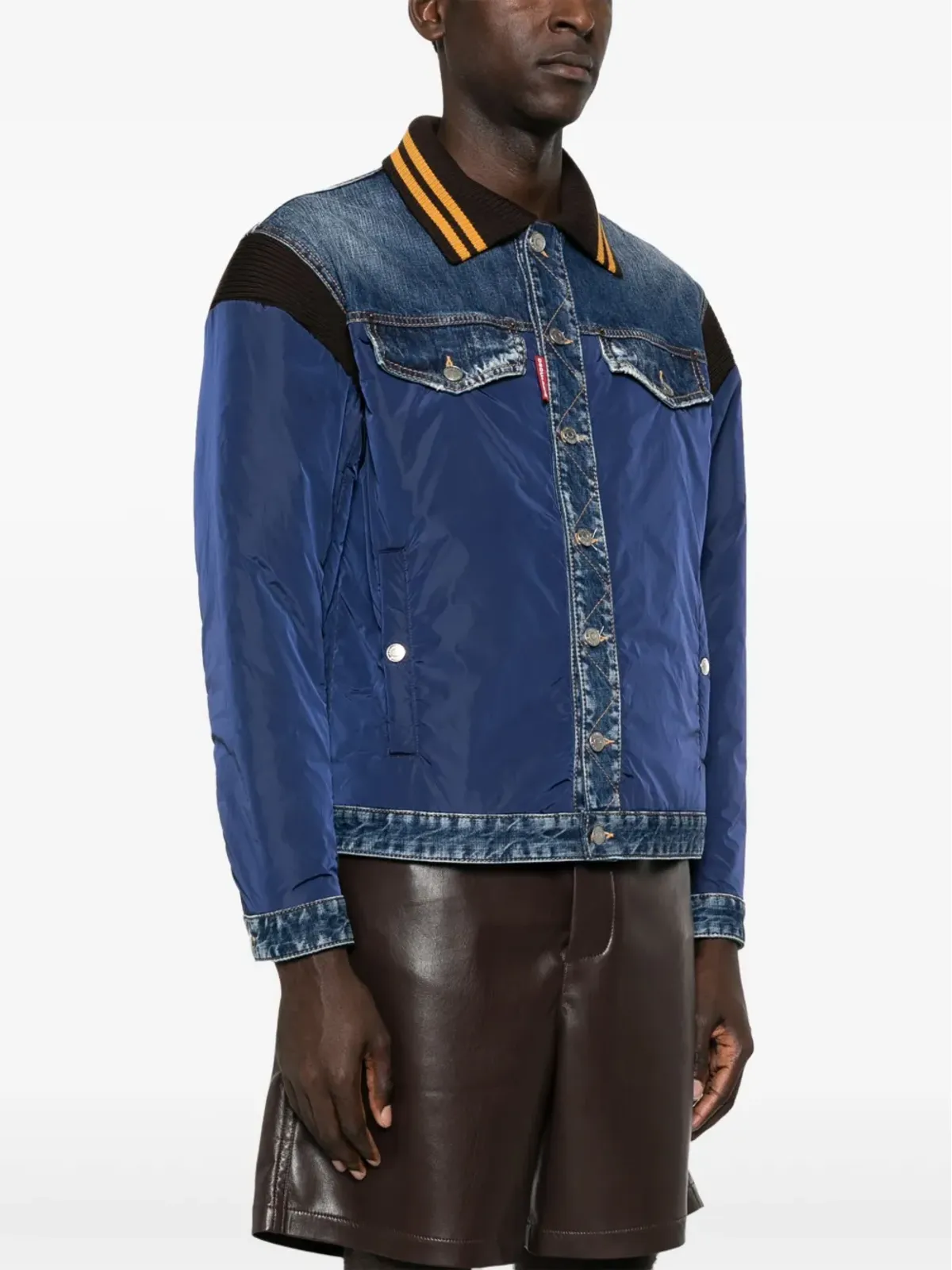 DSQUARED2 パネルデザイン ボンバージャケット - ブルー - 画像3