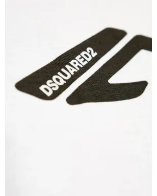 DSQUARED2 アイコンロゴプリント コットンTシャツ - ホワイト - サムネイル5
