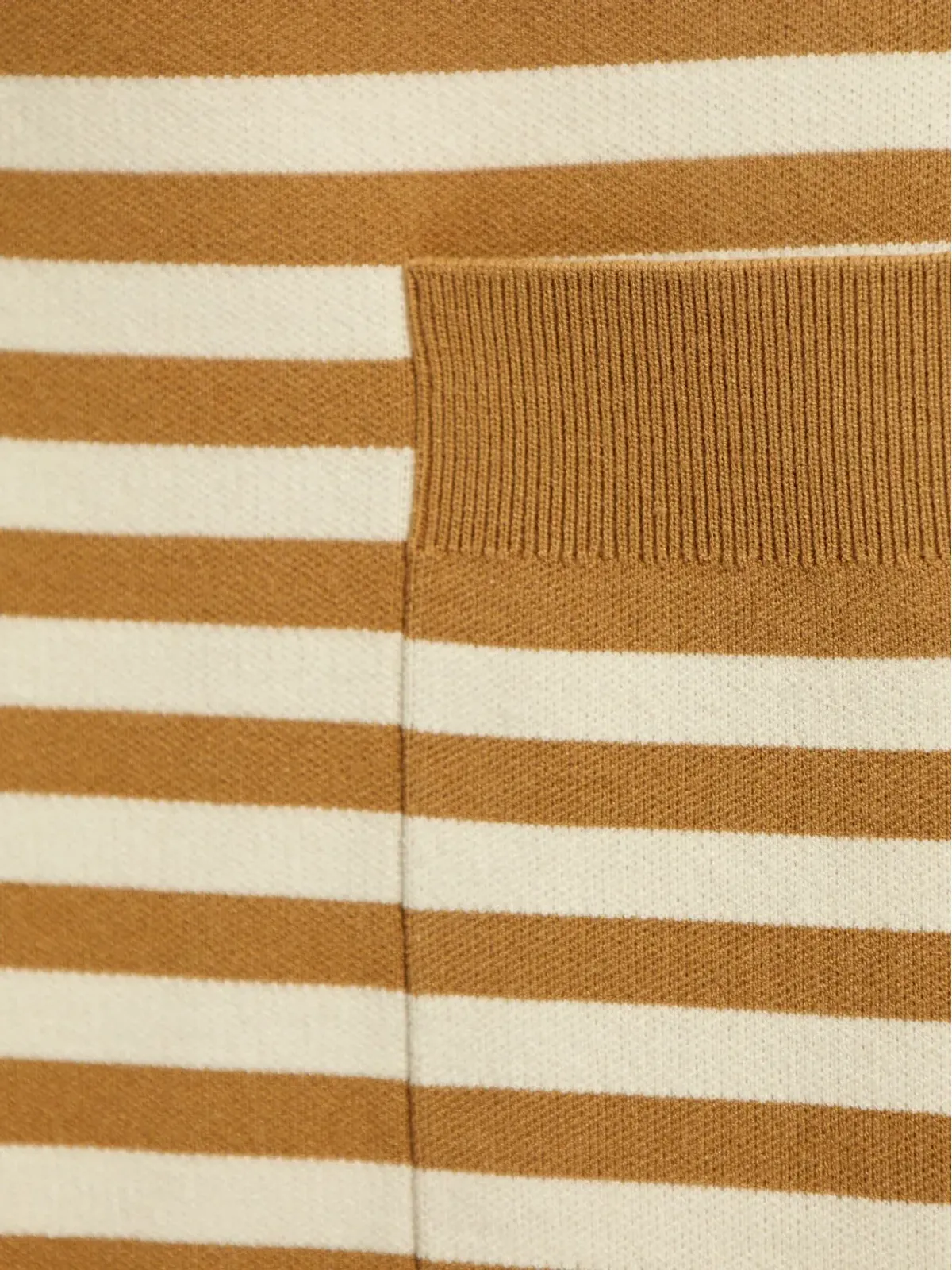 Max Mara ブラウンのストライプVネックカーディガン - 画像5