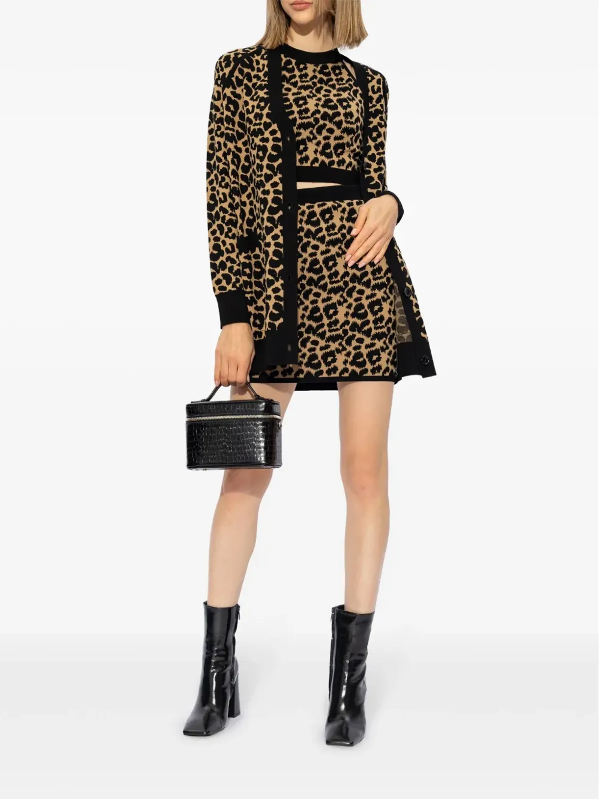 Max Mara テンナ レオパード柄 クロップトップ - ブラウン - 画像2