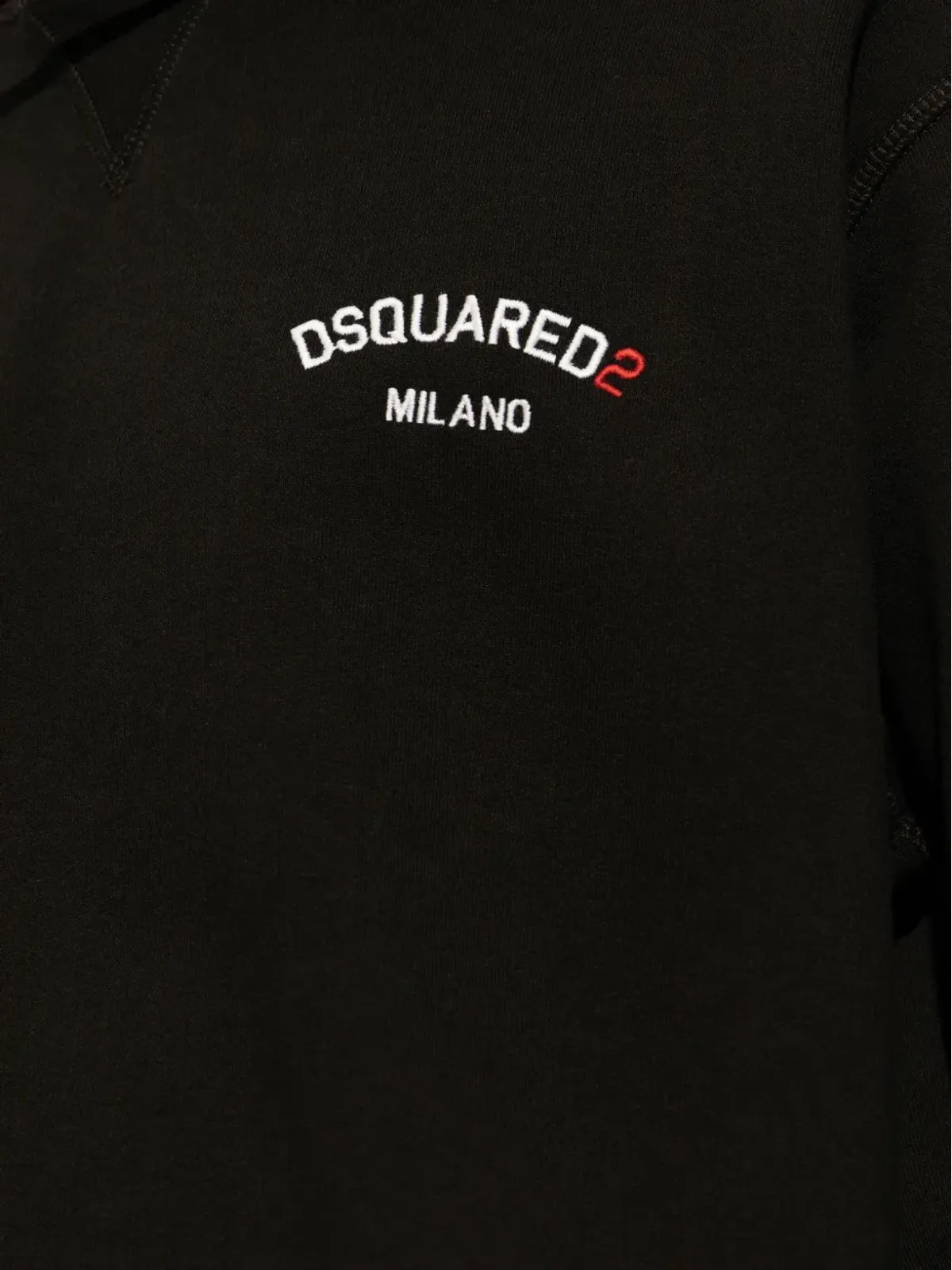 DSQUARED2 ロゴ刺繍 コットン フード付きパーカー - 画像5