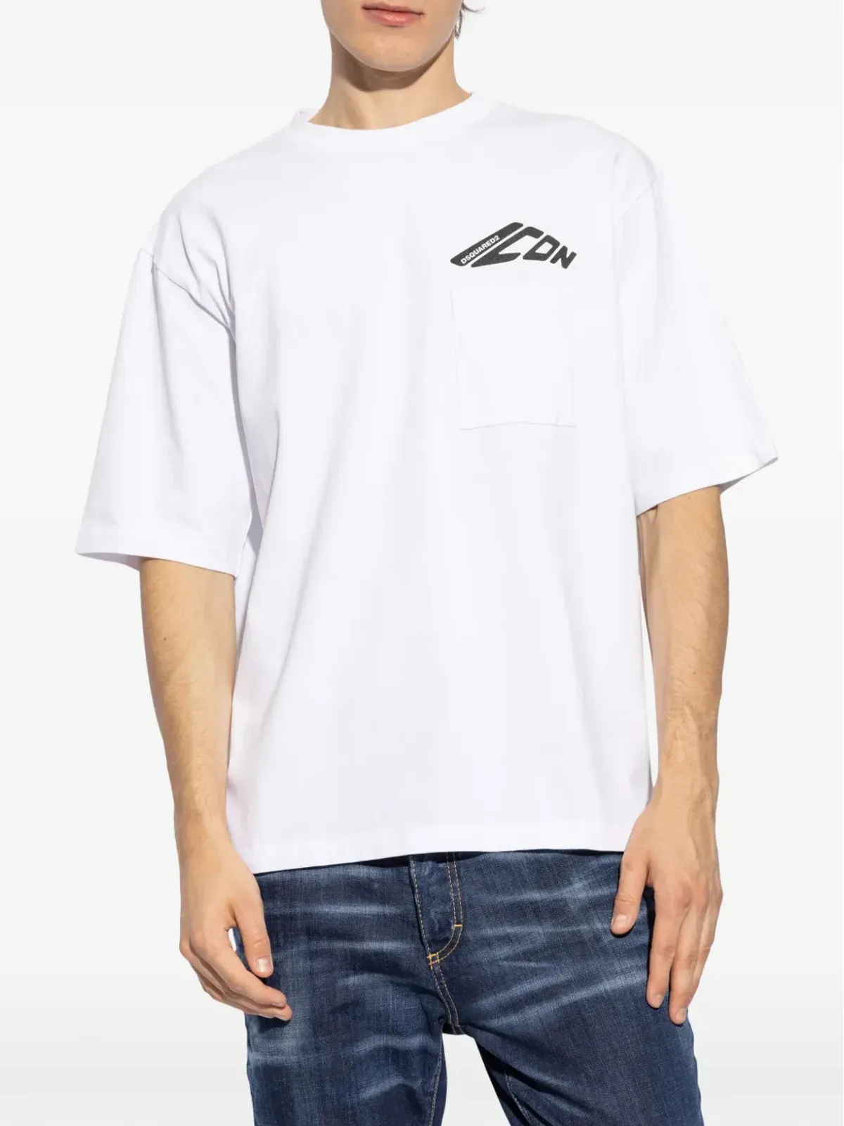 DSQUARED2 アイコン クルーネック コットン Tシャツ - 画像3