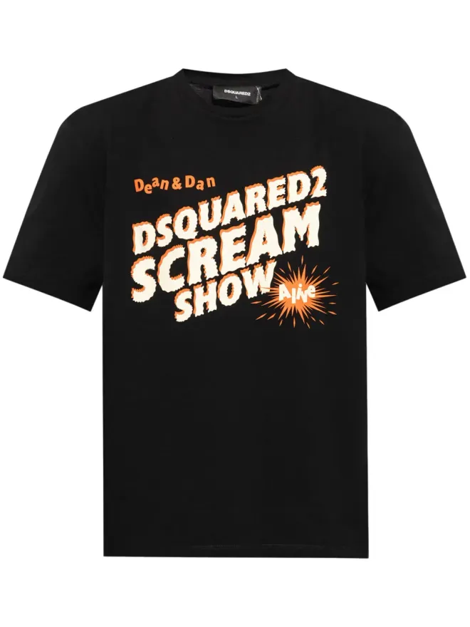 Dsquared2 DSQUARED2 Scream Show コットンTシャツ ブラックの商品画像