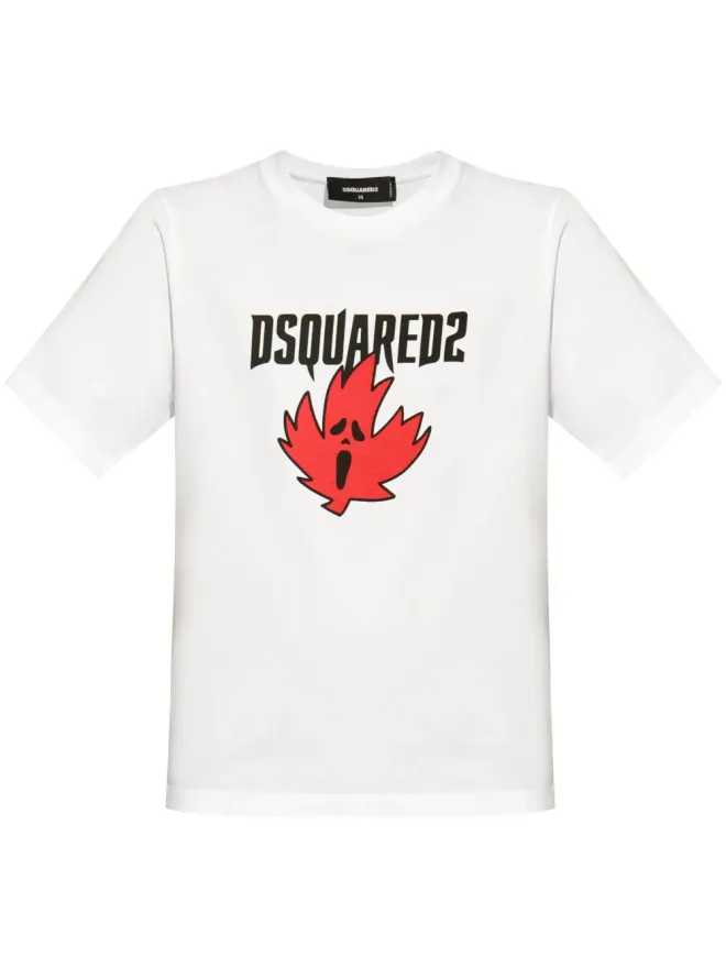 Dsquared2 DSQUARED2 ホラーメープルリーフプリント Tシャツの商品画像