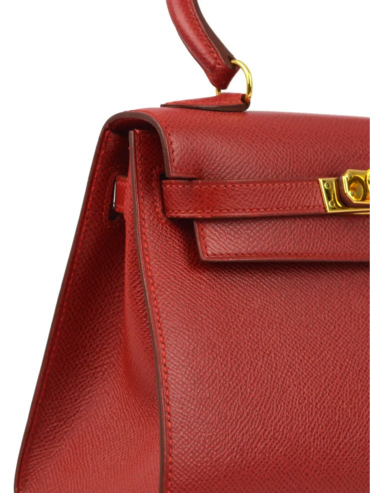 Hermès ビンテージ 1995 Kelly 20 ツーウェイ ハンドバッグ - レッド - 画像3