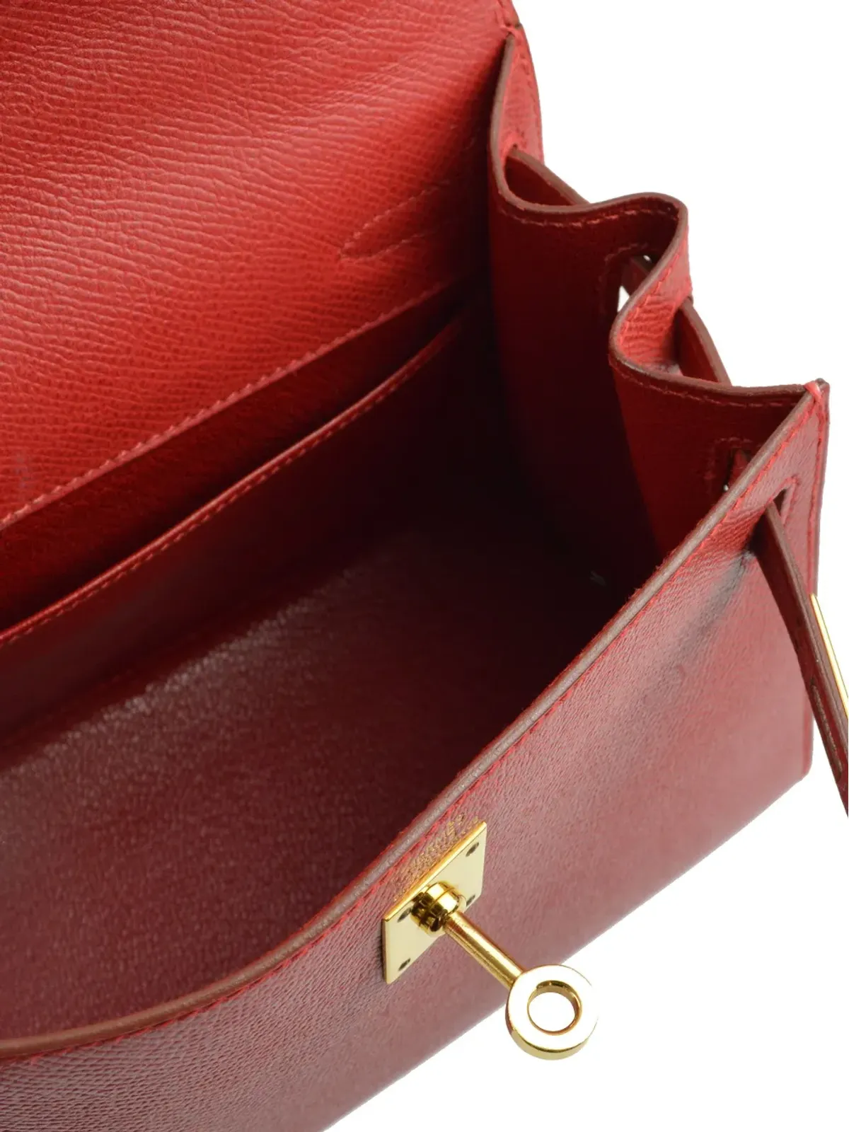 Hermès ビンテージ 1995 Kelly 20 ツーウェイ ハンドバッグ - レッド - 画像4