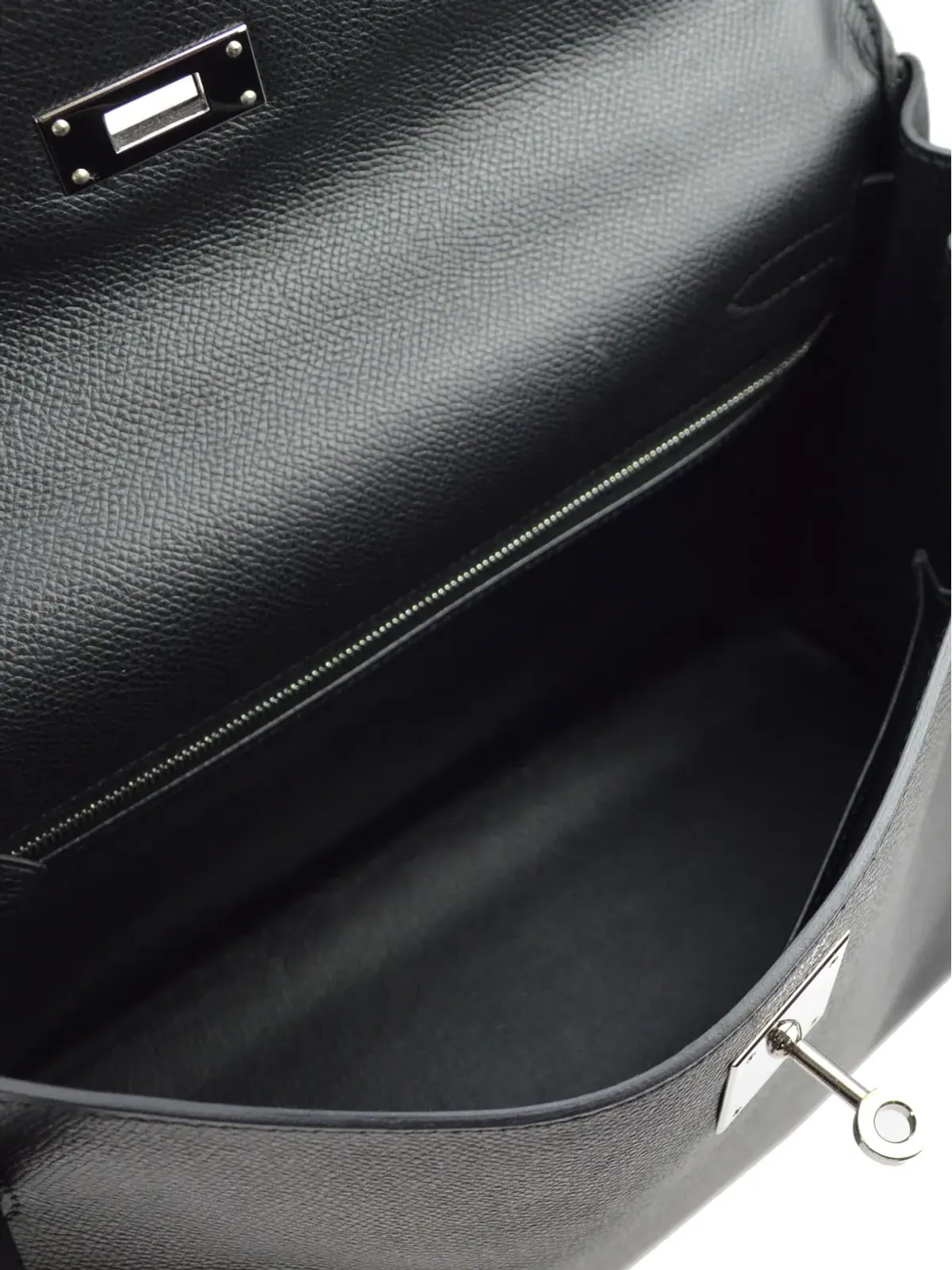 ビンテージ Hermès Kelly Retourne 32 ツーウェイ ハンドバッグ - ブラック - 画像4