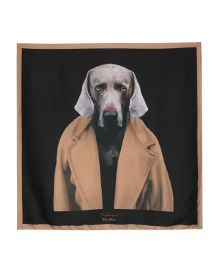 Max Mara 犬柄シルクスカーフ - サムネイル1