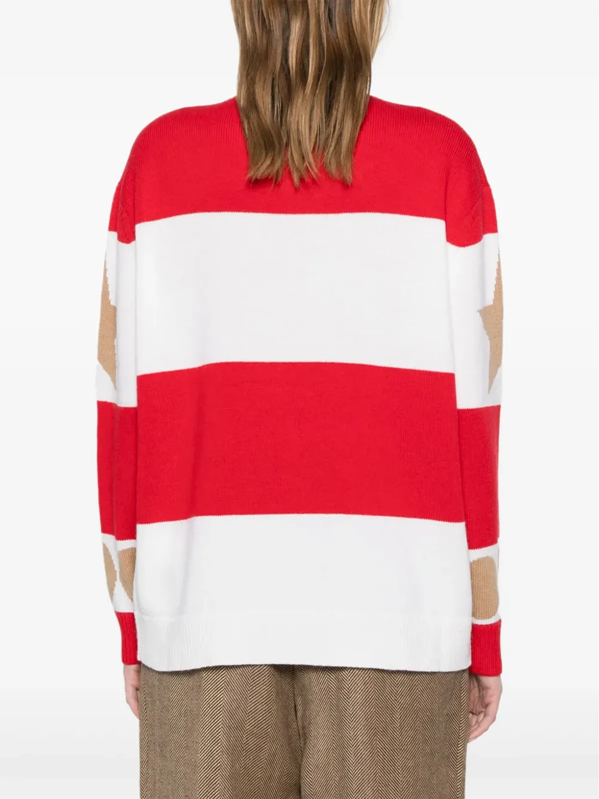 Max Mara Dirceストライプ柄のニットジャンパー - レッド - 画像4