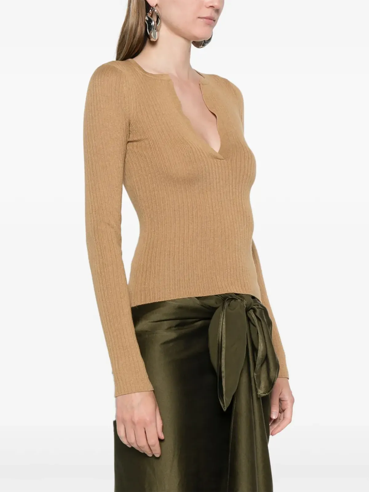 Max Mara Urloリブ編みセーター - ニュートラルカラー - 画像3