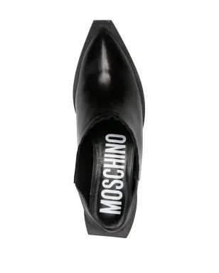 Moschino 40mmキューバンヒール ローファー - ブラック - サムネイル4