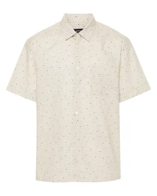 A.P.C. ポルカドットプリント コットンシャツ - ネュートラルカラー - サムネイル1