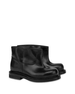 Moschino スリップオン レザー アンクルブーツ ブラック - サムネイル2