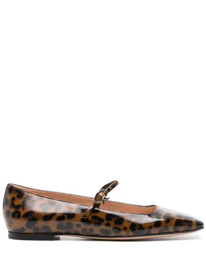 Gianvito Rossi Gianvito Rossi カルラ レオパードプリント バレリーナの商品画像