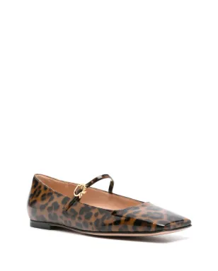 Gianvito Rossi カルラ レオパードプリント バレリーナ - サムネイル2