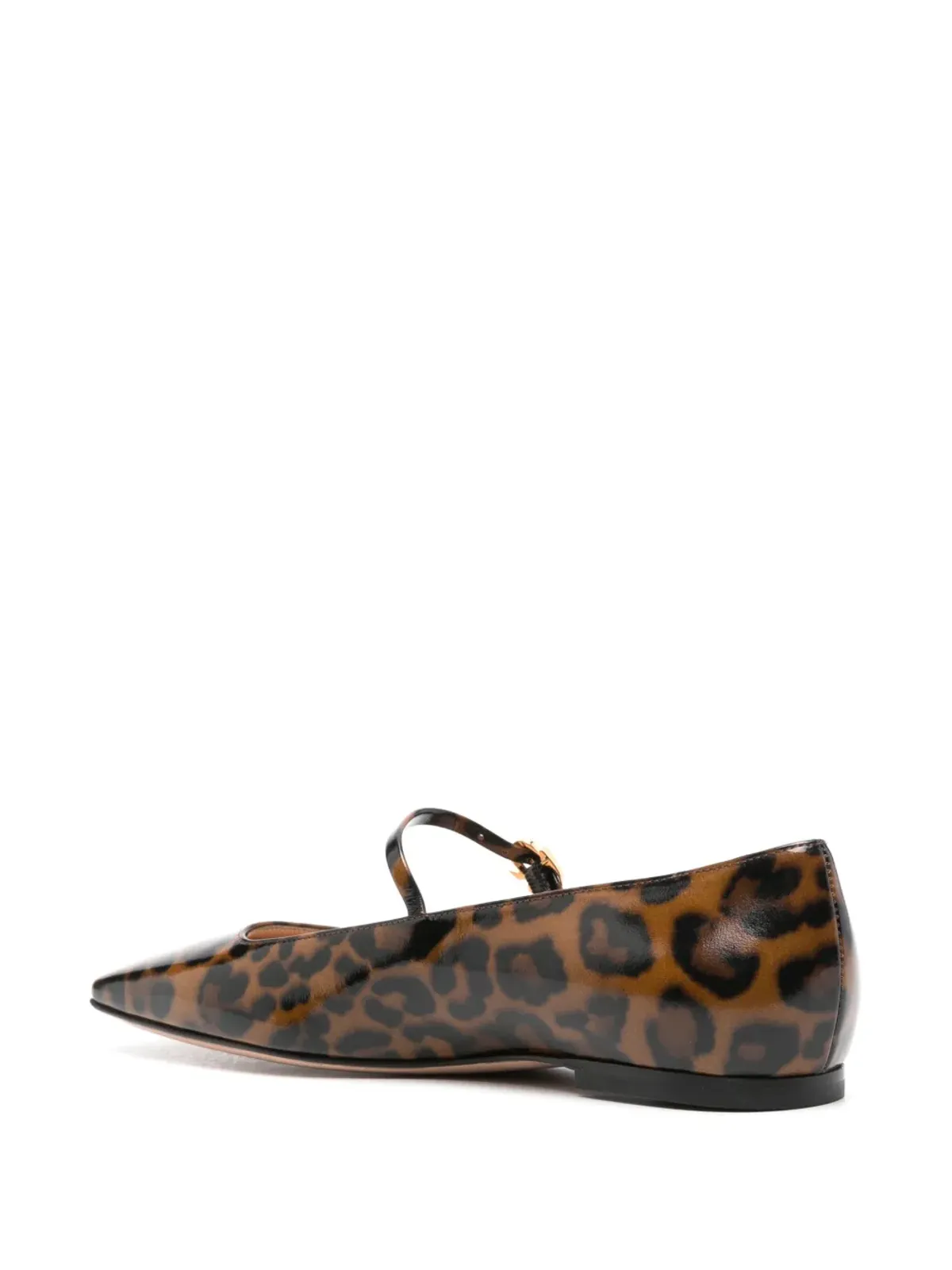 Gianvito Rossi カルラ レオパードプリント バレリーナ - 画像3