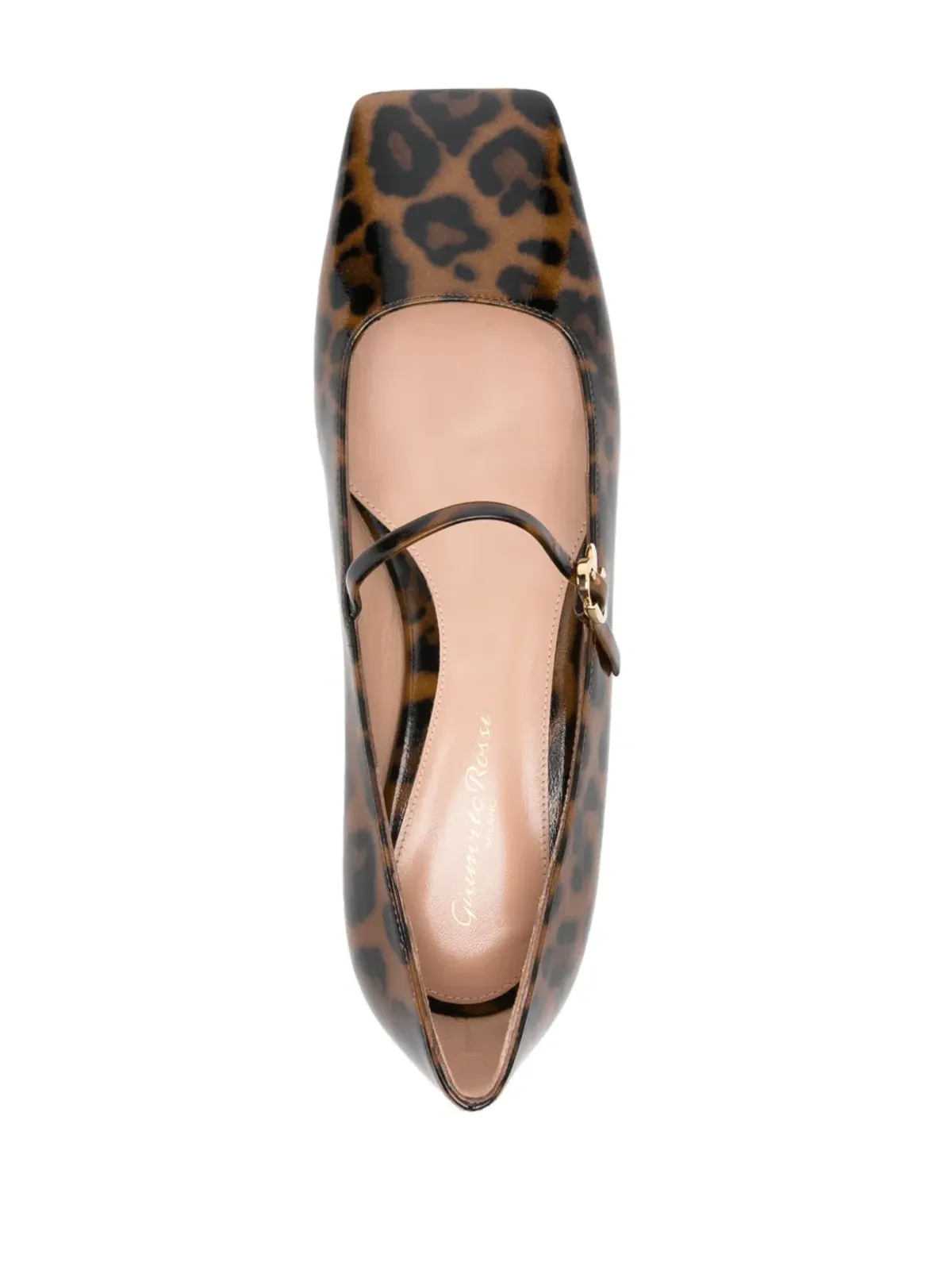 Gianvito Rossi カルラ レオパードプリント バレリーナ - 画像4