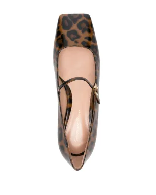 Gianvito Rossi カルラ レオパードプリント バレリーナ - サムネイル4