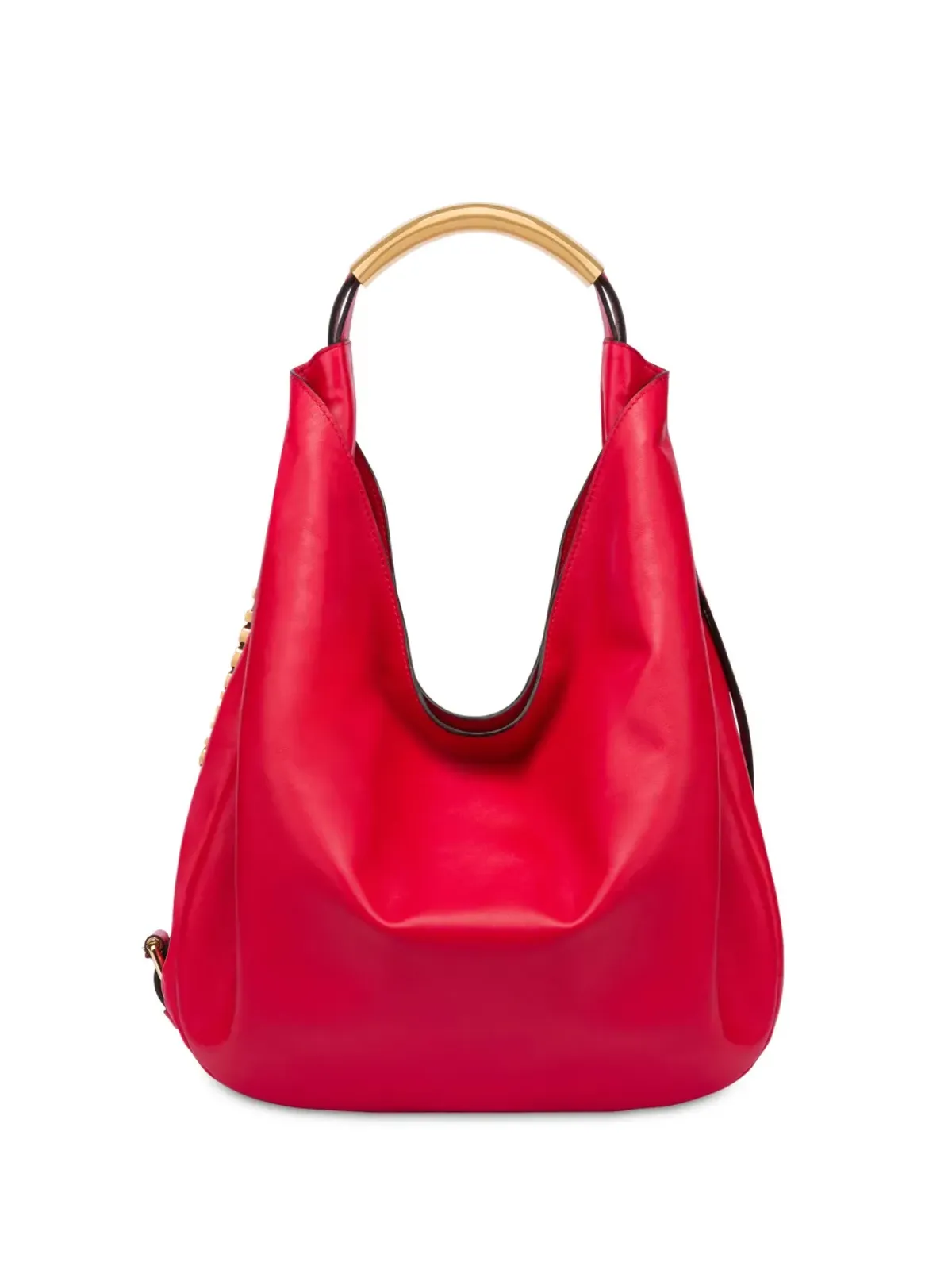 Moschino ハンドルミーレザーショルダーバッグ レッド - 画像1