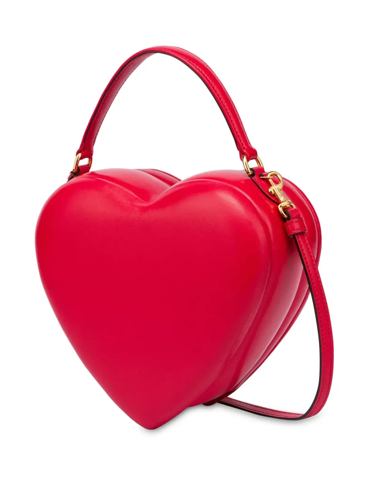 Moschino ラブミー レザー トートバッグ - レッド - 画像2