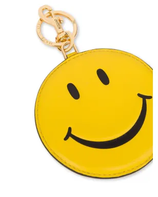 Moschino スマイリーフェイス レザー キーチェーン - イエロー - サムネイル3