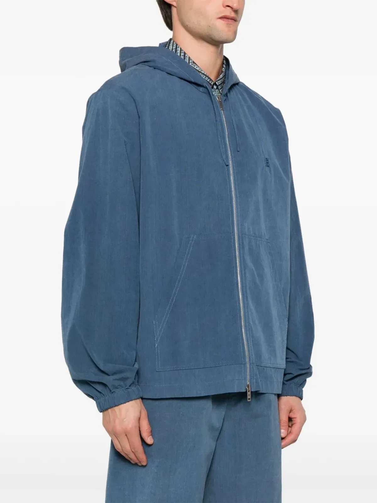 Givenchy 4Gモチーフ コットン フーディー ブルー - 画像3