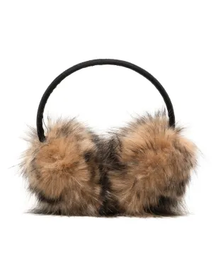 Unreal Fur レオパード柄フェイクファーイヤーマフ - サムネイル1