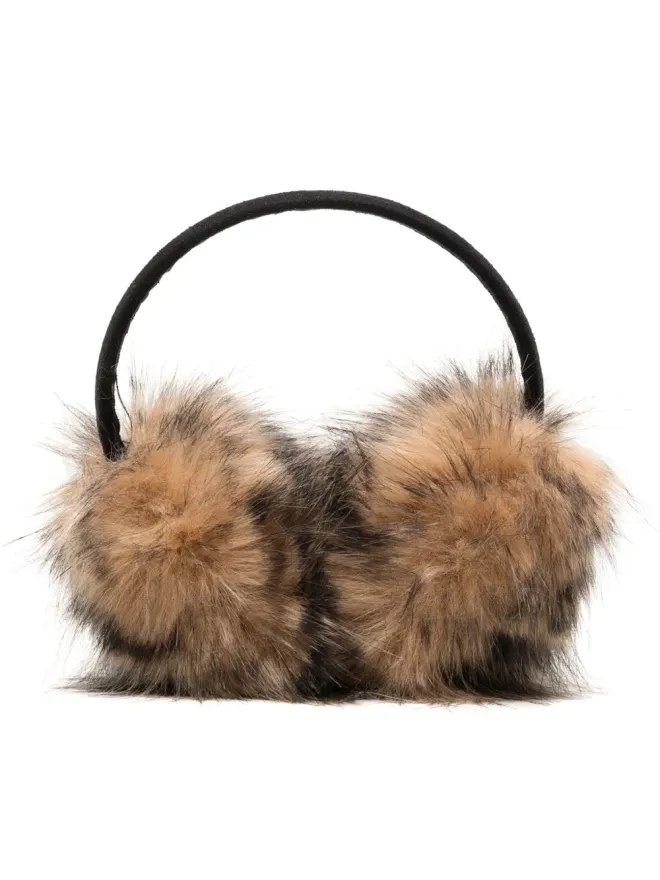 Unreal Fur Unreal Fur レオパード柄フェイクファーイヤーマフの商品画像