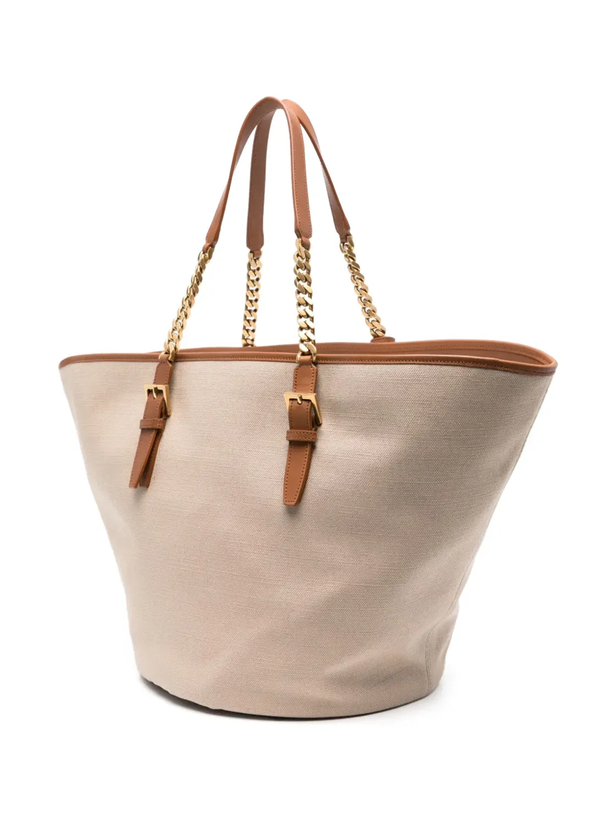 Saint Laurent Cassandre-タグ キャンバス トートバッグ - ニュートラルカラー - 画像3