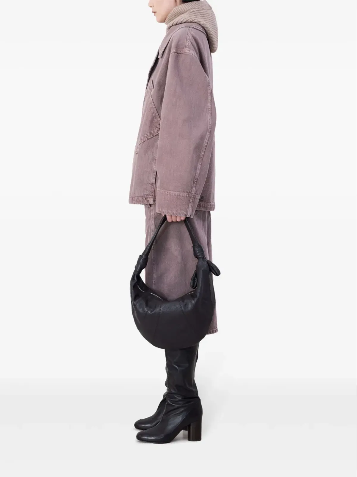 LEMAIRE Fortune Croissant leather shoulder bag - 画像2