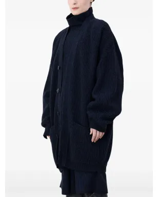 LEMAIRE リブ編みカーディガン ブルー - サムネイル3