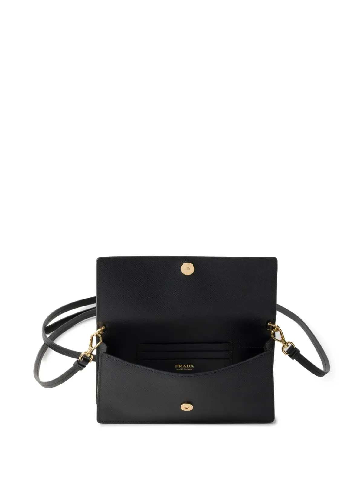 Prada トライアングルロゴ レザー ミニバッグ - ブラック - 画像5